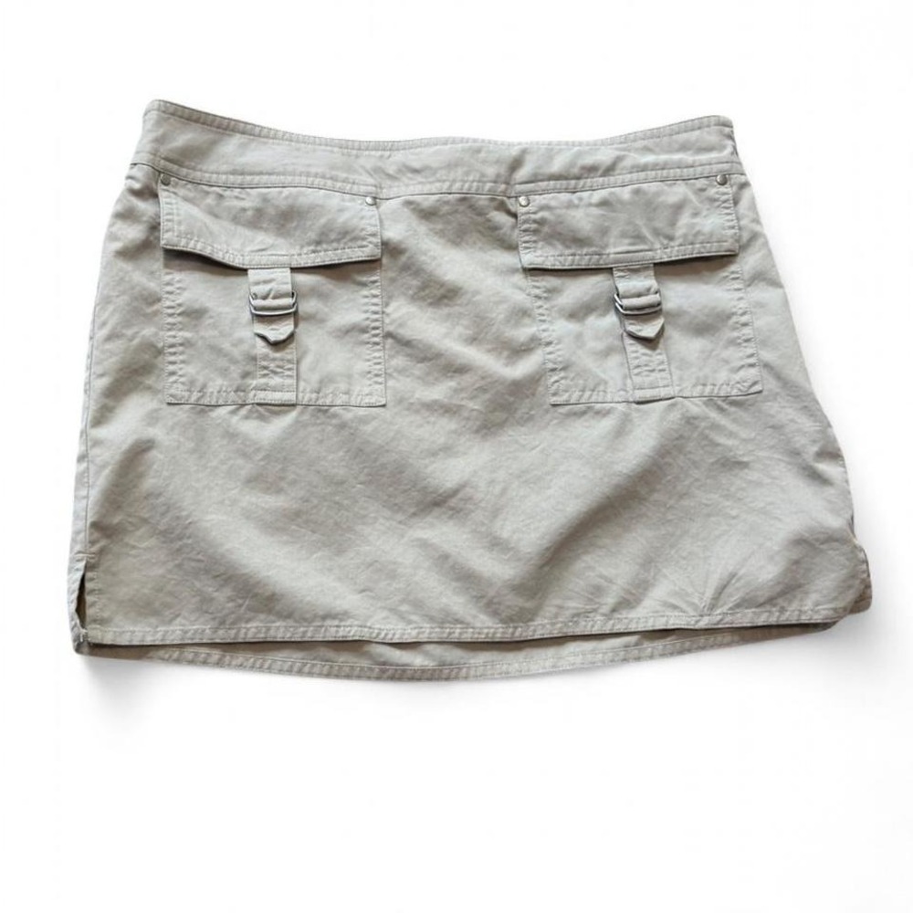 Y2K Express Precision Fit Khaki‎ Cargo Micro Mini Skirt, Women's Size 7/8